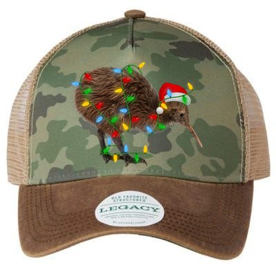 Kiwi Bird Xmas Lighting Holiday Santa Kiwi Christmas Legacy Tie Dye Trucker Hat