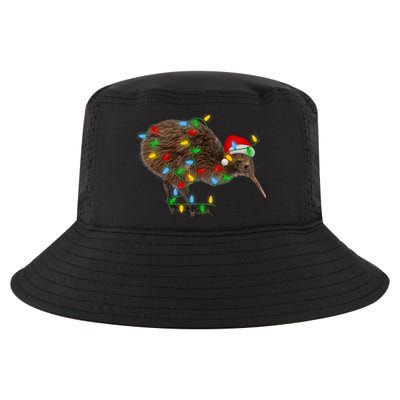 Kiwi Bird Xmas Lighting Holiday Santa Kiwi Christmas Cool Comfort Performance Bucket Hat