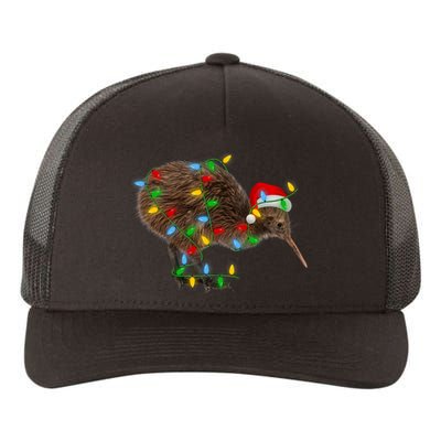 Kiwi Bird Xmas Lighting Holiday Santa Kiwi Christmas Yupoong Adult 5-Panel Trucker Hat