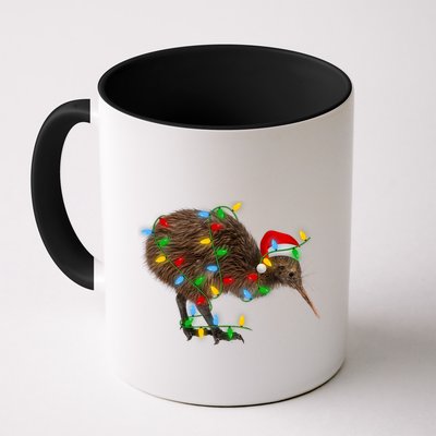 Kiwi Bird Xmas Lighting Holiday Santa Kiwi Christmas Mug