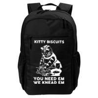 Kitty Biscuits You Need Em We Knead Em Funny Cat Daily Commute Backpack