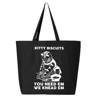 Kitty Biscuits You Need Em We Knead Em Funny Cat 25L Jumbo Tote