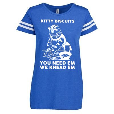 Kitty Biscuits You Need Em We Knead Em Funny Cat Enza Ladies Jersey Football T-Shirt