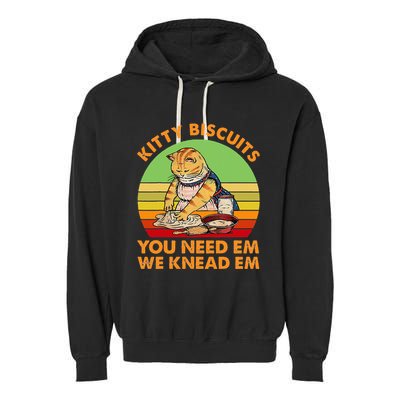 Kitty Biscuits You Need Em We Knead Em Vintage Garment-Dyed Fleece Hoodie