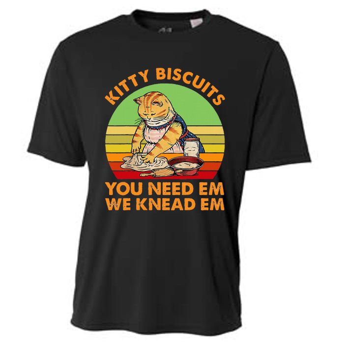 Kitty Biscuits You Need Em We Knead Em Vintage Cooling Performance Crew T-Shirt