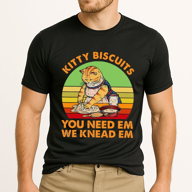 Kitty Biscuits You Need Em We Knead Em Vintage Cooling Performance Crew T-Shirt