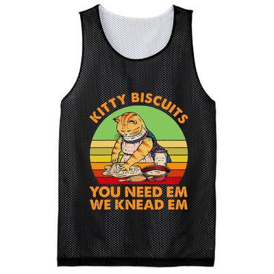 Kitty Biscuits You Need Em We Knead Em Vintage Mesh Reversible Basketball Jersey Tank