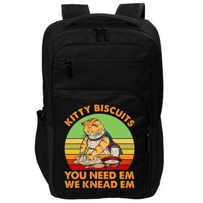 Kitty Biscuits You Need Em We Knead Em Vintage Impact Tech Backpack