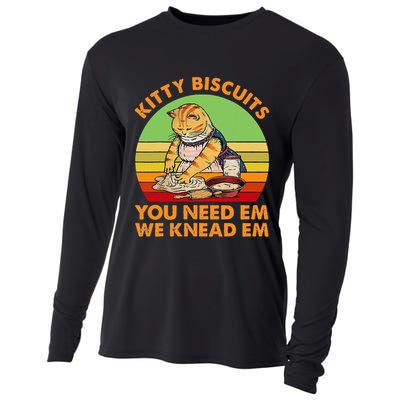 Kitty Biscuits You Need Em We Knead Em Vintage Cooling Performance Long Sleeve Crew