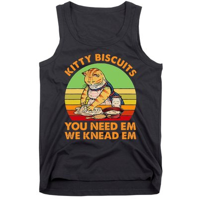 Kitty Biscuits You Need Em We Knead Em Vintage Tank Top