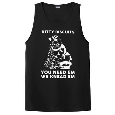 Kitty Biscuits You Need Em We Knead Em Funny Cat Apparel PosiCharge Competitor Tank