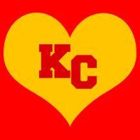 KC Football Heart Kansas City Fan Flatbill Hat