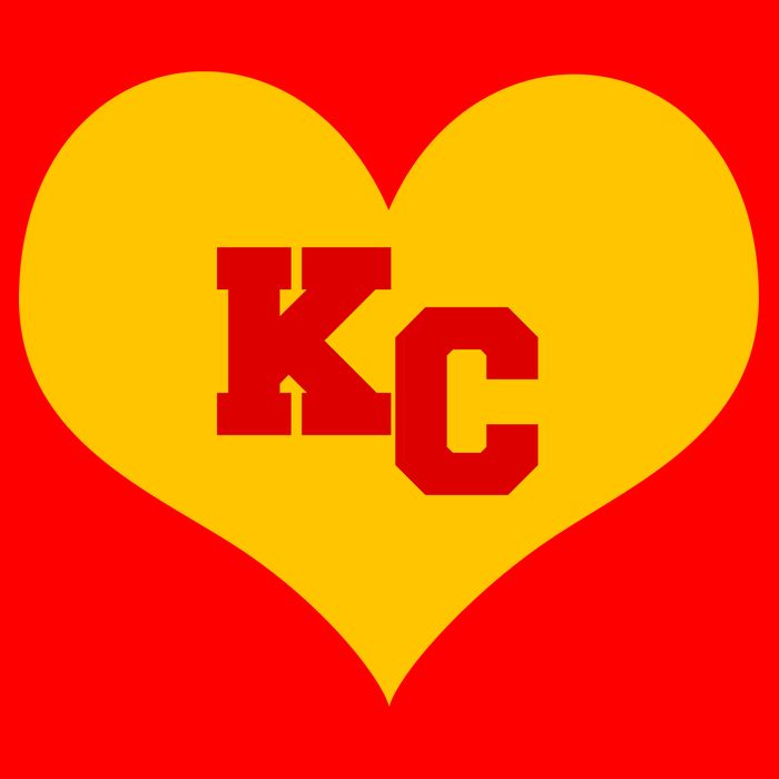 KC Football Heart Kansas City Fan Flatbill Hat