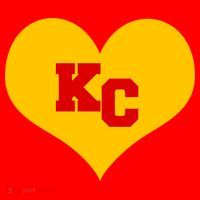 KC Football Heart Kansas City Fan Tie-Dye T-Shirt