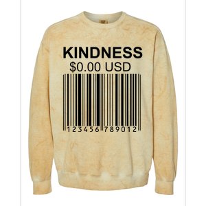 Kindness Costs 0.00 USD Colorblast Crewneck Sweatshirt