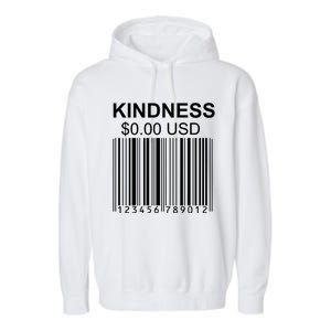 Kindness Costs 0.00 USD Garment-Dyed Fleece Hoodie