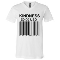 Kindness Costs 0.00 USD V-Neck T-Shirt