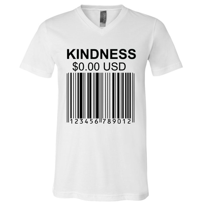 Kindness Costs 0.00 USD V-Neck T-Shirt