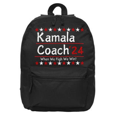 Kamala Coach 24 When We Fight We Win American Gift Women 16 in Basic Backpack