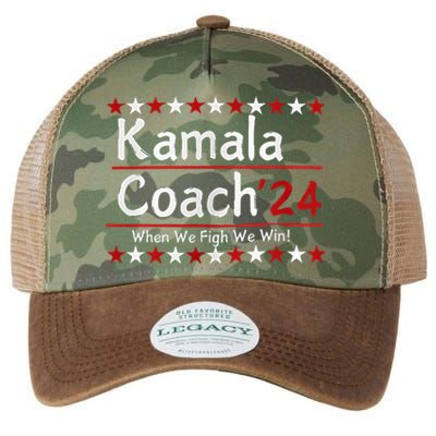 Kamala Coach 24 When We Fight We Win American Gift Legacy Tie Dye Trucker Hat