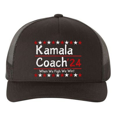 Kamala Coach 24 When We Fight We Win American Gift Yupoong Adult 5-Panel Trucker Hat