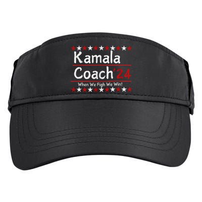 Kamala Coach 24 When We Fight We Win American Gift Adult Drive Performance Visor