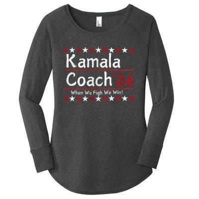 Kamala Coach 24 When We Fight We Win American Gift Women's Perfect Tri Tunic Long Sleeve Shirt