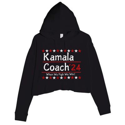 Kamala Coach 24 When We Fight We Win American Gift Crop Fleece Hoodie