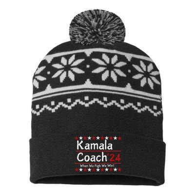 Kamala Coach 24 When We Fight We Win American Gift USA-Made Snowflake Beanie