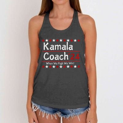 Kamala Coach 24 When We Fight We Win American Gift Women's Knotted Racerback Tank