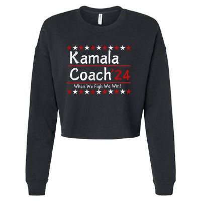 Kamala Coach 24 When We Fight We Win American Gift Cropped Pullover Crew