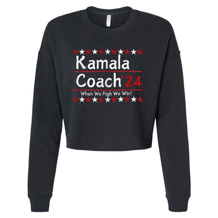 Kamala Coach 24 When We Fight We Win American Gift Cropped Pullover Crew