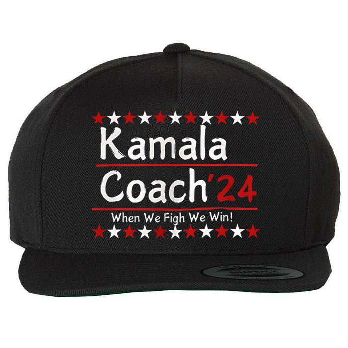 Kamala Coach 24 When We Fight We Win American Gift Wool Snapback Cap