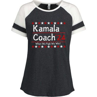 Kamala Coach 24 When We Fight We Win American Gift Enza Ladies Jersey Colorblock Tee