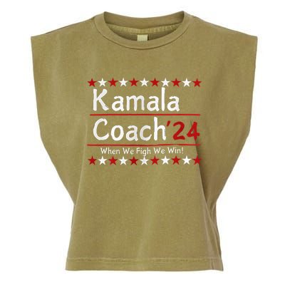 Kamala Coach 24 When We Fight We Win American Gift Garment-Dyed Women's Muscle Tee