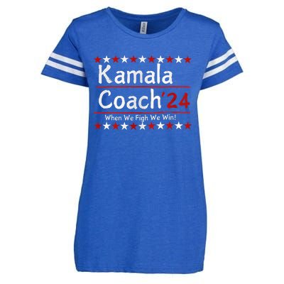 Kamala Coach 24 When We Fight We Win American Gift Enza Ladies Jersey Football T-Shirt