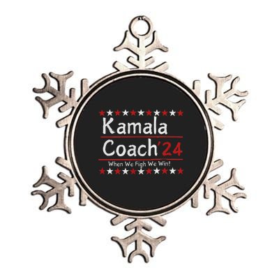 Kamala Coach 24 When We Fight We Win American Gift Women Metallic Star Ornament