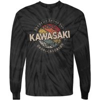 Kawasaki City 90s Retro Japan Aesthetics 80s Kawasaki Tie-Dye Long Sleeve Shirt