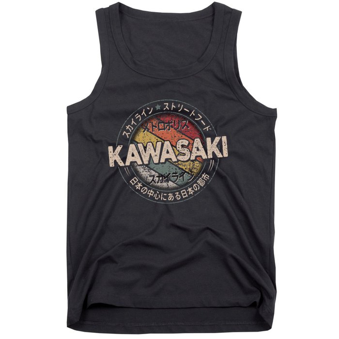 Kawasaki City 90s Retro Japan Aesthetics 80s Kawasaki Tank Top