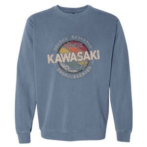 Kawasaki City 90s Retro Japan Aesthetics 80s Kawasaki Garment-Dyed Sweatshirt