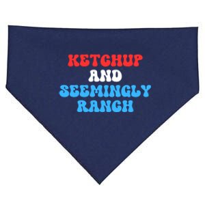 Ket Chup And Seemingly Ranch Ket Chup And Seemingly Ranch Funny Trending USA-Made Doggie Bandana