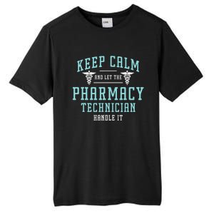 Keep Calm And Loves Health Care Medicine Pharmacy Technician Tall Fusion ChromaSoft Performance T-Shirt