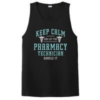 Keep Calm And Loves Health Care Medicine Pharmacy Technician PosiCharge Competitor Tank