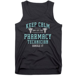 Keep Calm And Loves Health Care Medicine Pharmacy Technician Tank Top