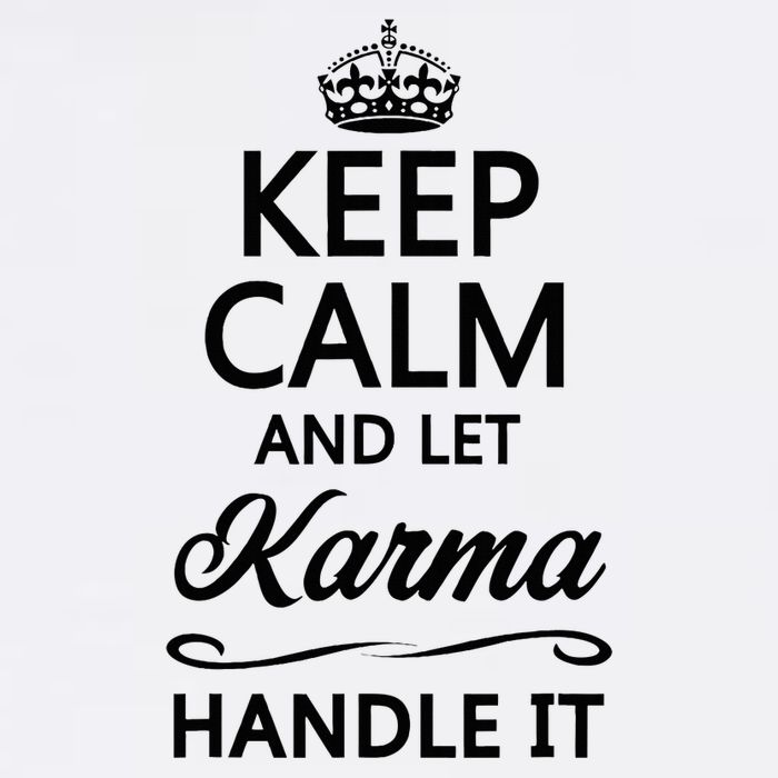 Keep Calm And Let Karma Handle It Wool Snapback Cap