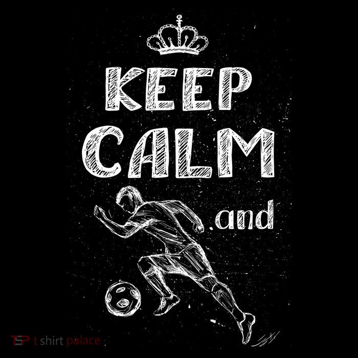 Keep Calm And Play Soccer High Crown Mesh Back Trucker Hat