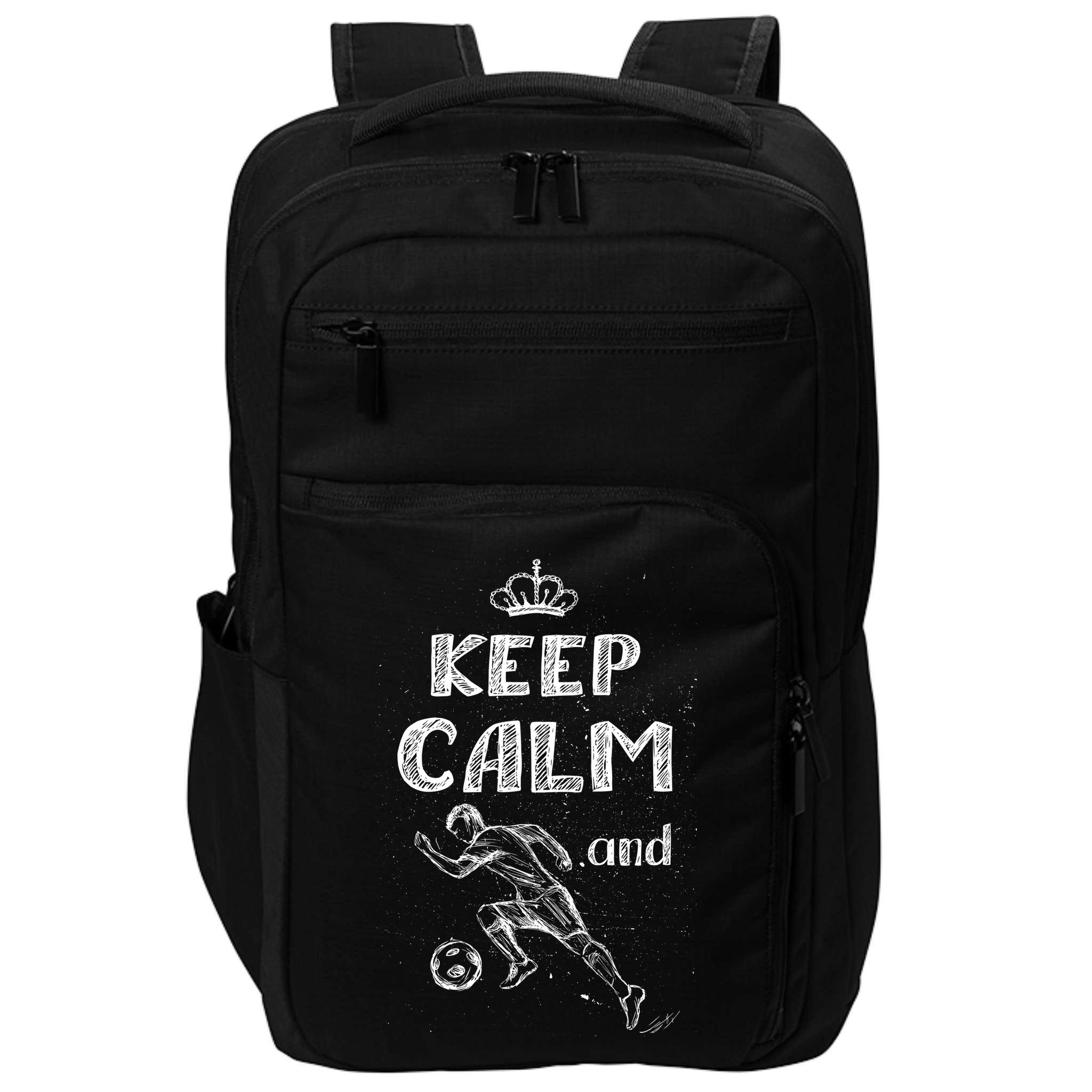 Keep Calm And Play Soccer Impact Tech Backpack