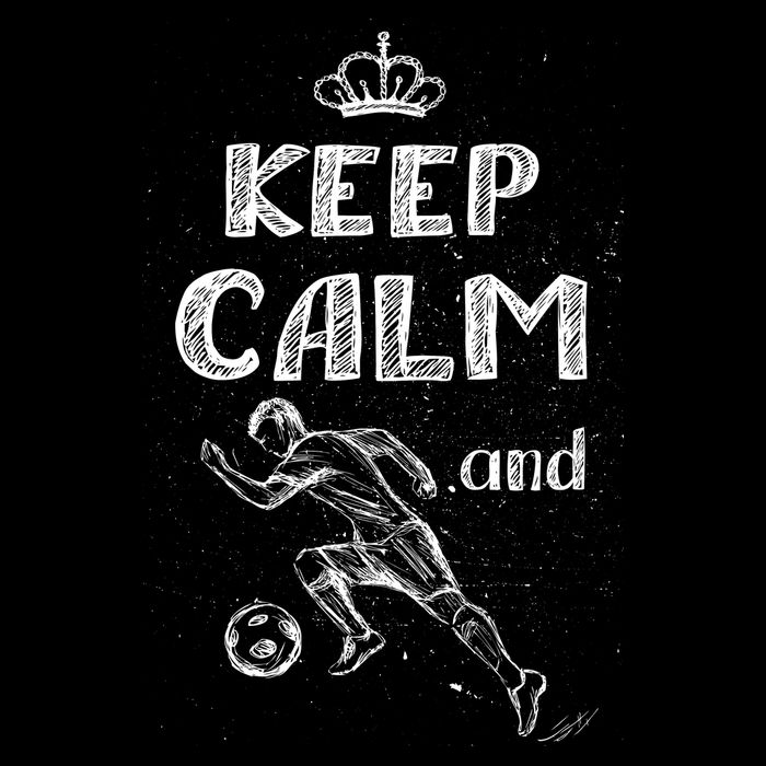 Keep Calm And Play Soccer Youth Performance Sprint T-Shirt