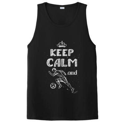 Keep Calm And Play Soccer PosiCharge Competitor Tank