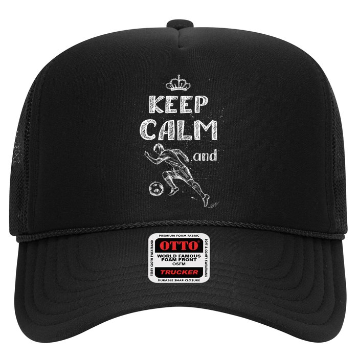 Keep Calm And Play Soccer Trucker Hat